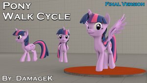 [SFM Ponies / DL] Pony Walk Cycle DMX (Final)