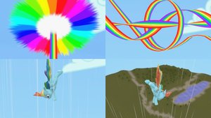 Sonic Rainboom Pack (+ Clouds)