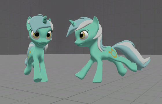 3d pony creator the running ponies on Make a GIF