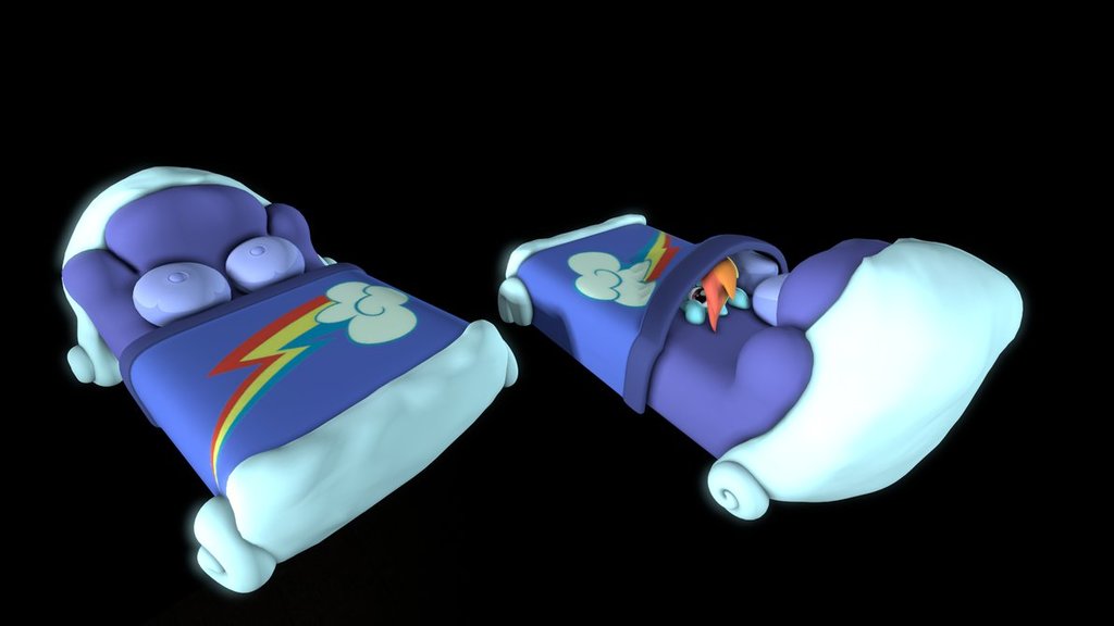 Rainbow Dash Bed