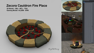 Zecora Cauldron Fire Place