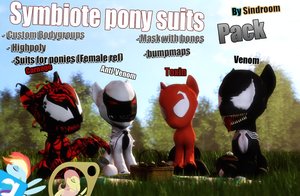 [DL/SFM/GMOD] Symbiote Ponies Pack v1.0