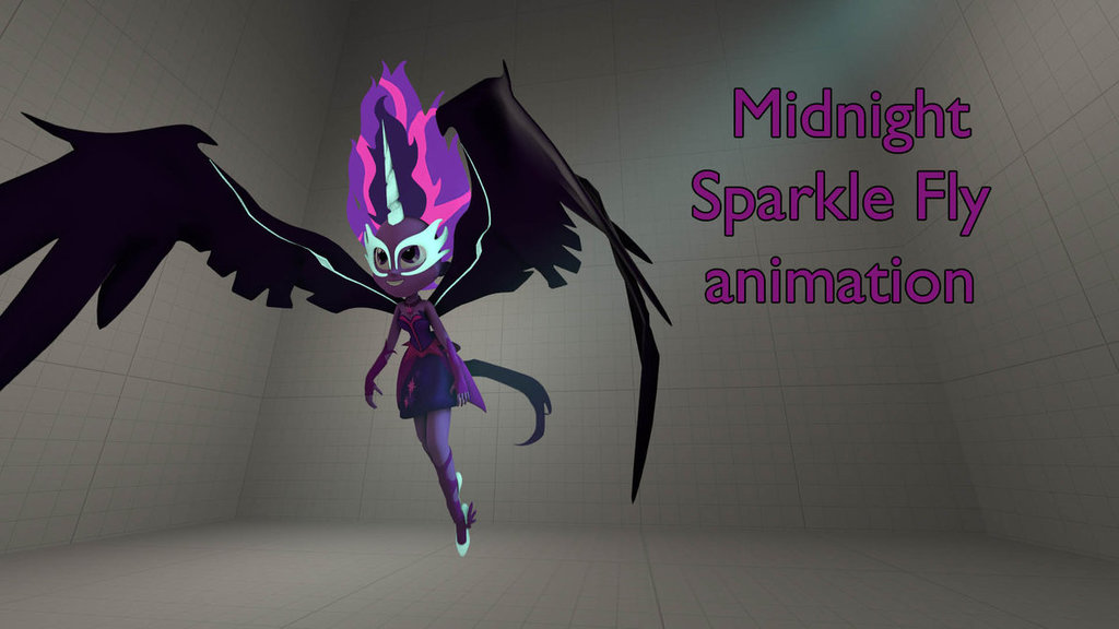 Midnight Sparkle Fly animation