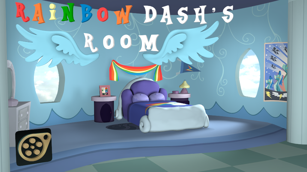 rainbow dash living room