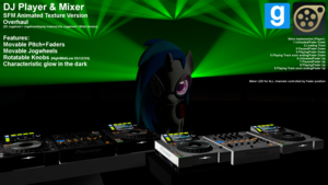 DJ Player & Mixer V5.0 SFM Animated Texture Version