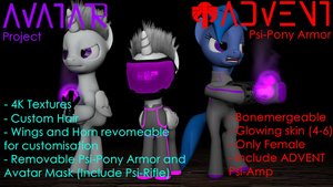 Avatar and Psi-Pony Armor