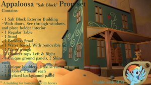 DL:4 - Appaloosa Salt Block Prop set -