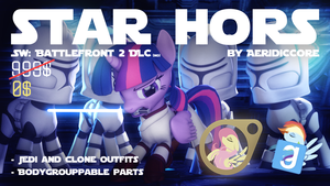 Star Hors: Jedi and Clone Pony Outfits
