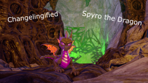 Changelingified Spyro