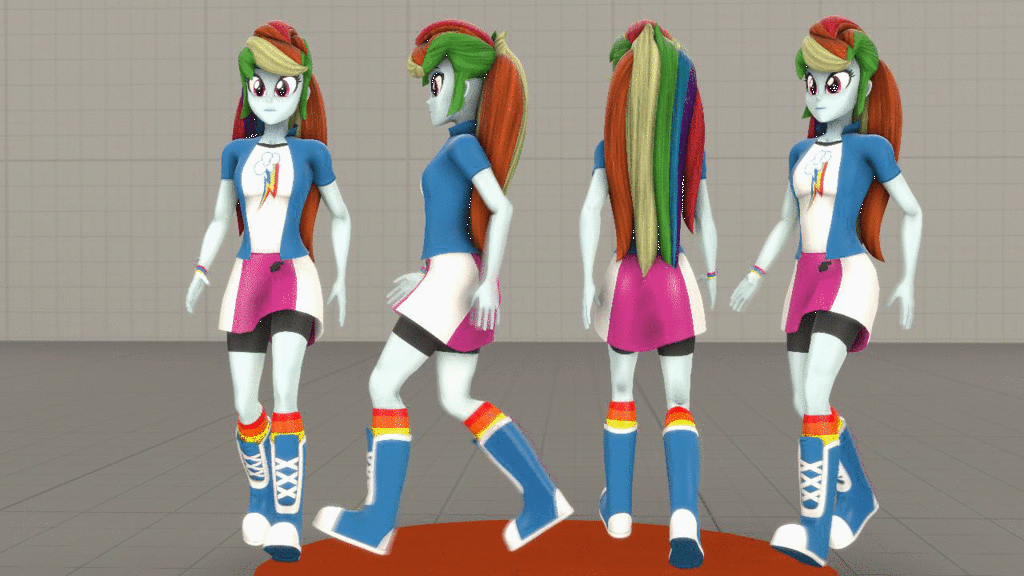 Sindroom's Equestria Girls Walk Cycle V2.0