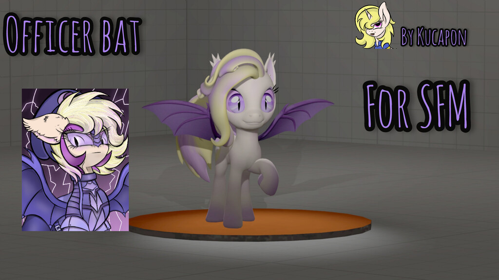 Officer bat // oc for SFM // by Kucapon // 