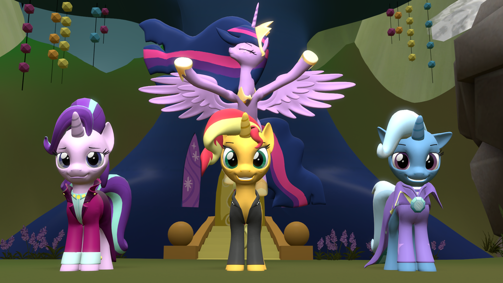 Finale Ponies (Sunset, Starlight, Trixie)